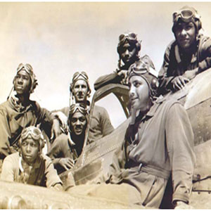 This is a photo of a few of the original Tuskegee Airmen. Photo Credit: Fantasy of Flight