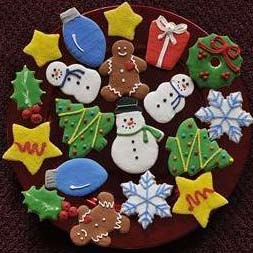 Baking fresh Christmas cookies to share with family and friends during the holidays.