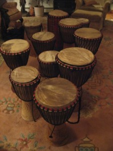 Djembe drums from Africa